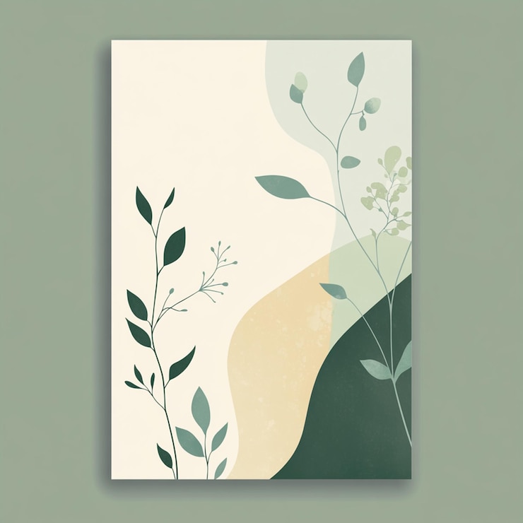 PSD invito al matrimonio florale psd con cornice verde
