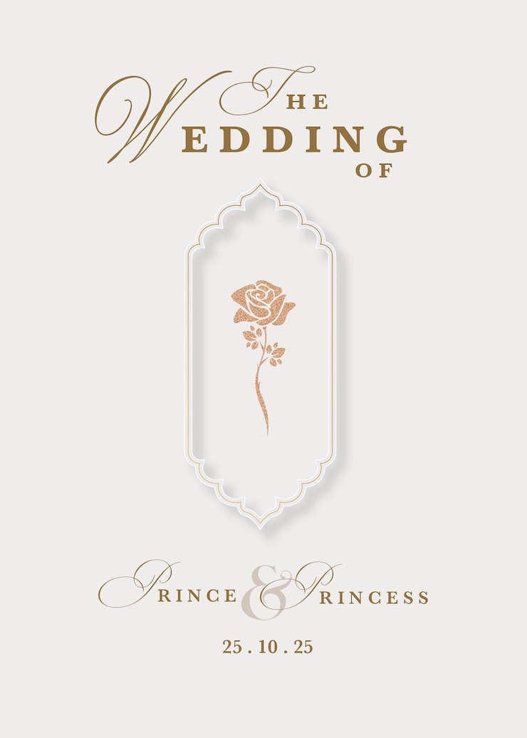PSD invito al matrimonio reale