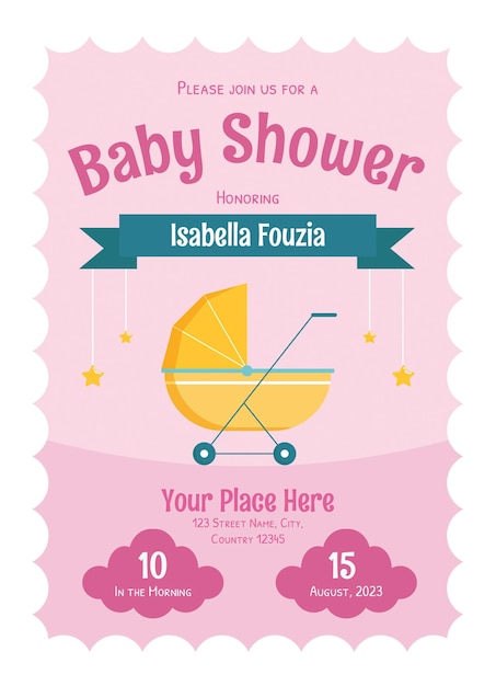 Invito alla doccia per il bambino