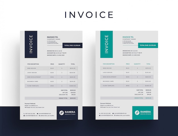 invoice document