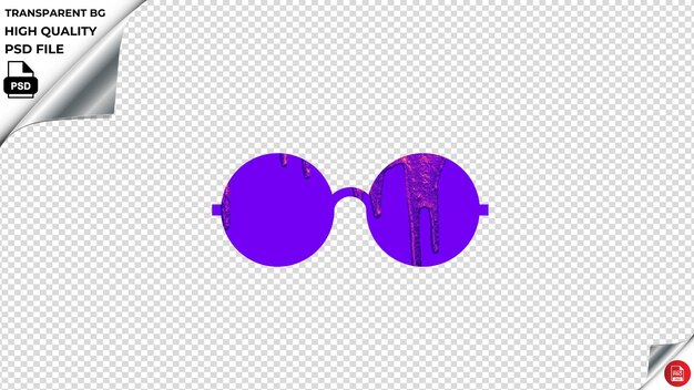 PSD ios-brille lila farbe geschmolzene farbe psd transparent