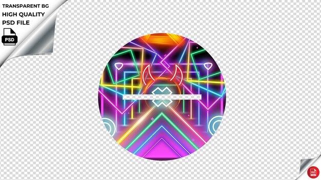 PSD ios menos cyberpunk neon psd transparente y más