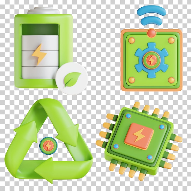 PSD iot mis illustration 3d