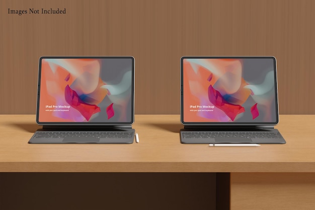 iPad Pro avec une maquette de clavier