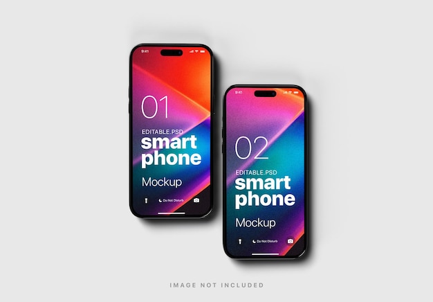 PSD iphone 14 pro max bearbeitbares mockup