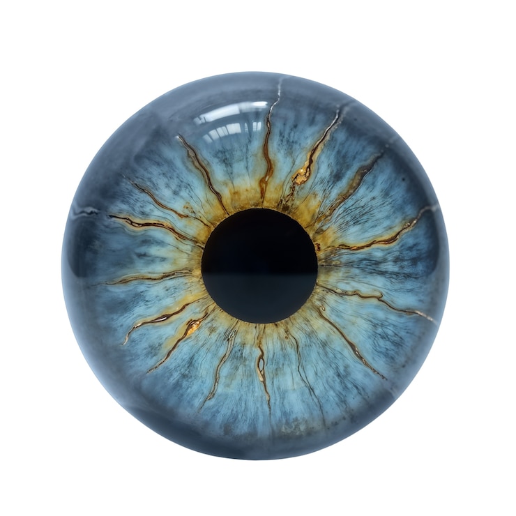 PSD iris mata terisolasi