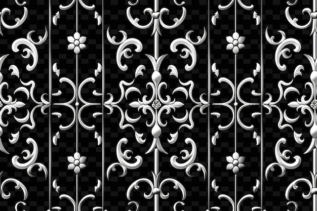Ironwork de estilo vitoriano trellises pixel art com ornate flo textura criativa desenhos de itens de néon y2k