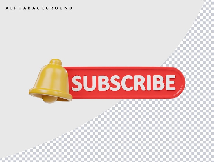 PSD iscrivetevi con l'icona 3d render illustrustraion
