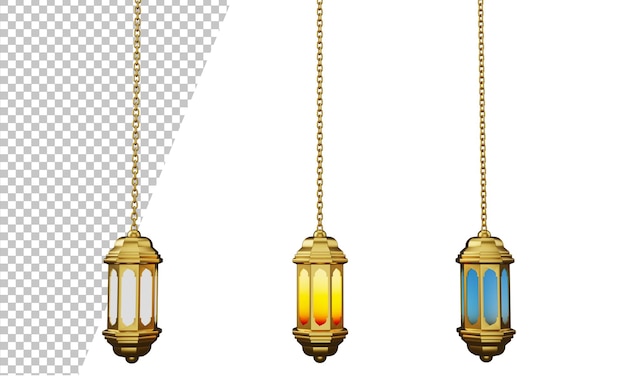 Islamische Laternendekoration Premium PSD