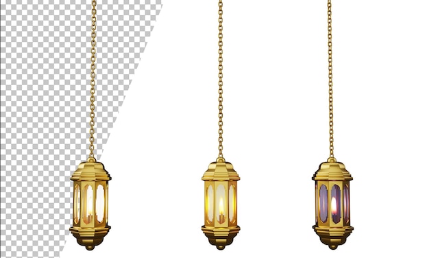Islamische Laternendekoration Premium PSD