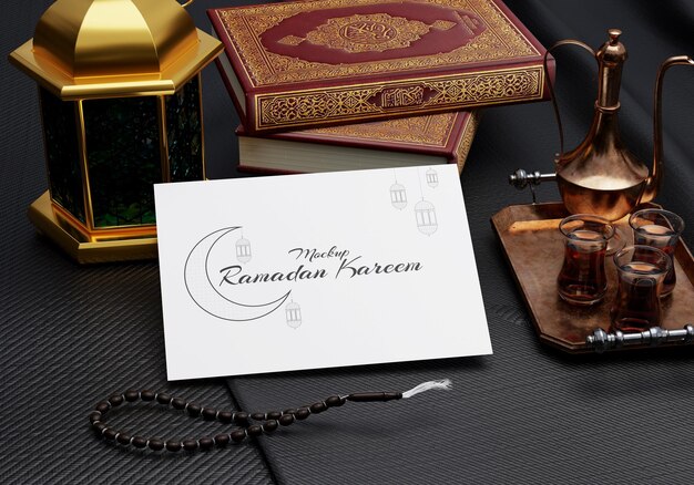 Islamisches Ramadan-Druckdesign-Mockup