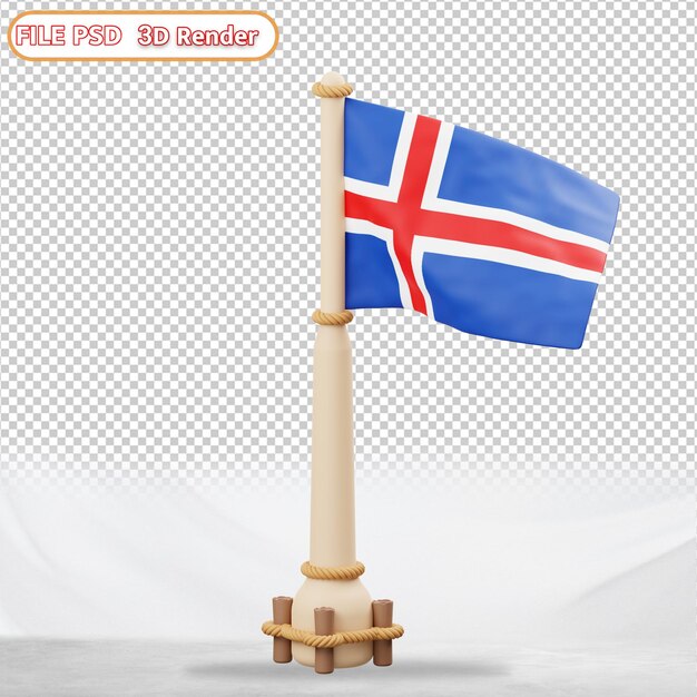 Island flagge