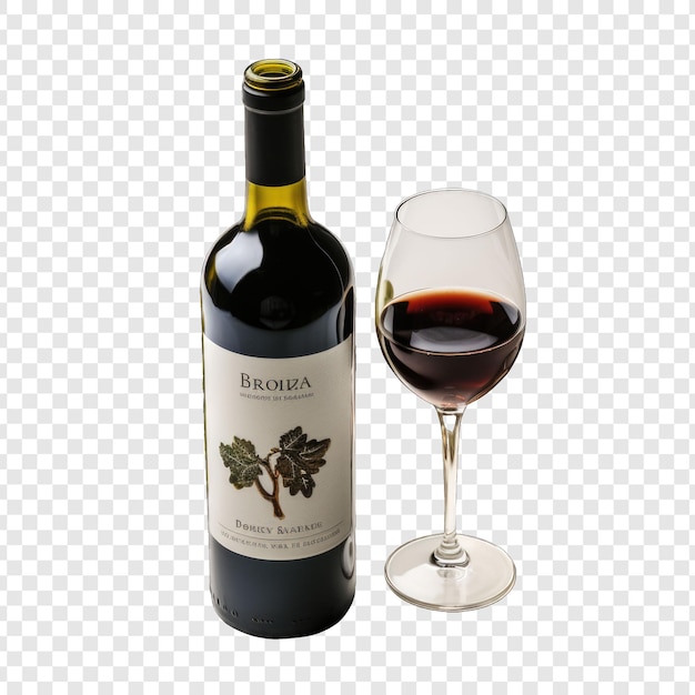 ISOADED WINE STYLE PNG com fundo branco IA generativa de desenho animado