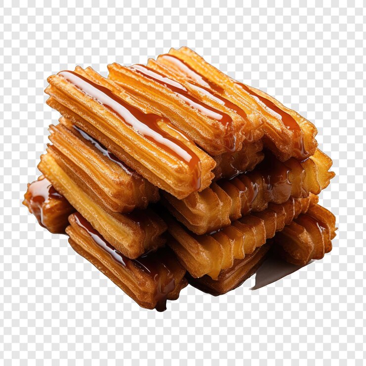 PSD isolado churros estilo png con fondo blanco ilustración generativa ia