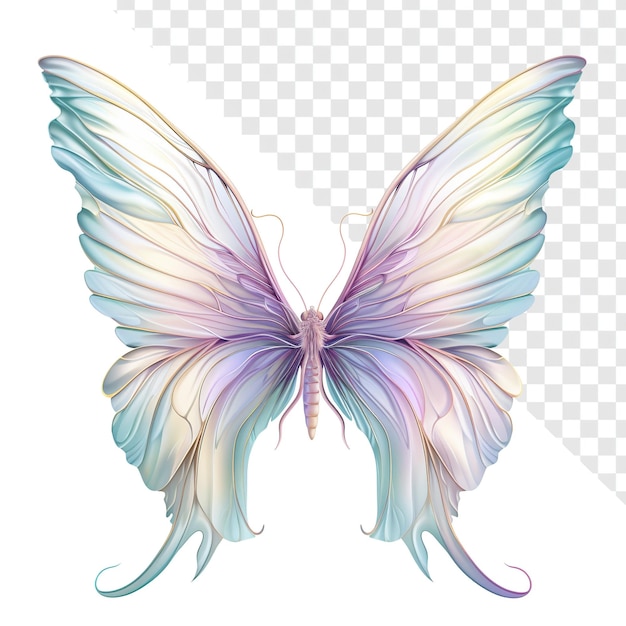 PSD isolado fairy wings visual em fundo transparentepsd