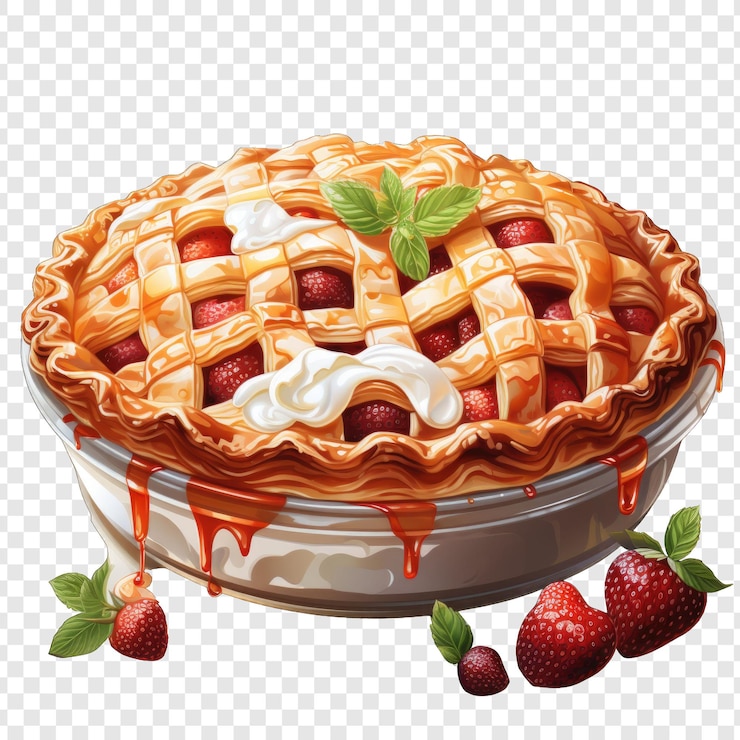 PSD isolado pie style png com fundo branco ilustração generativa ia