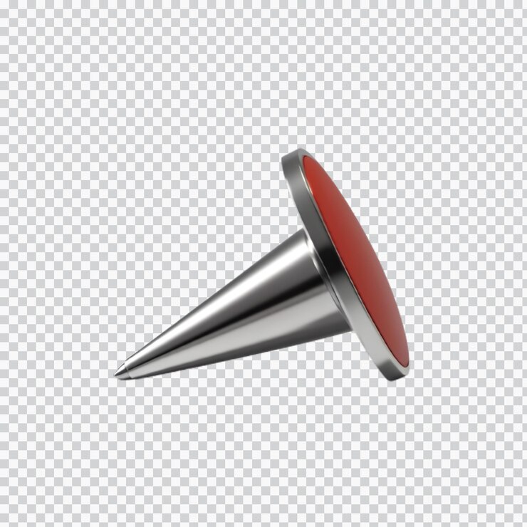 PSD isolado pin clipart de localização de ilustração 3d