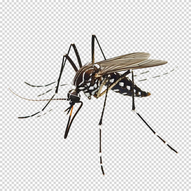 PSD isolado png de mosquito em fundo transparente para o dia mundial do mosquito