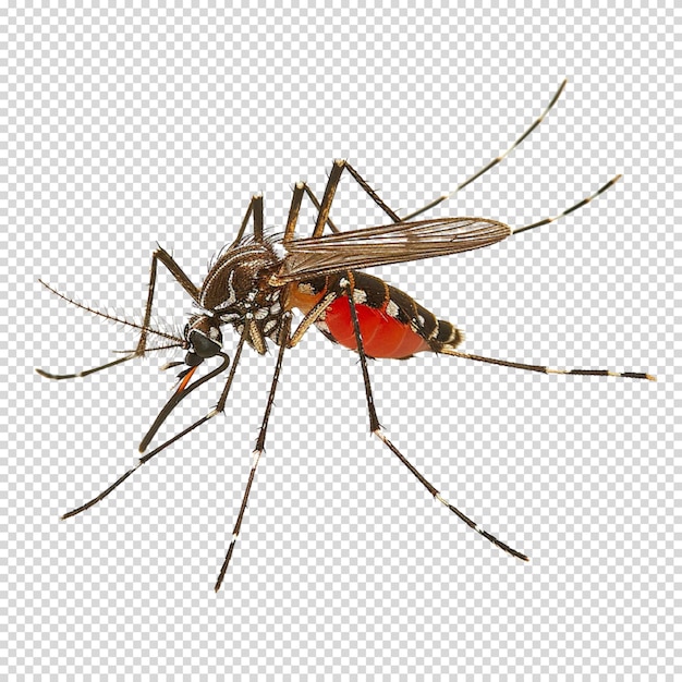 Isolado png de mosquito em fundo transparente para o dia mundial do mosquito