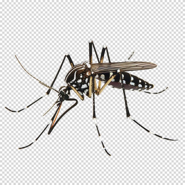 Isolado png de mosquito em fundo transparente para o dia mundial do mosquito