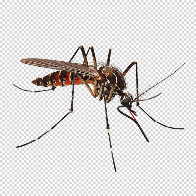 PSD isolado png de mosquito en fondo transparente para el día mundial del mosquito