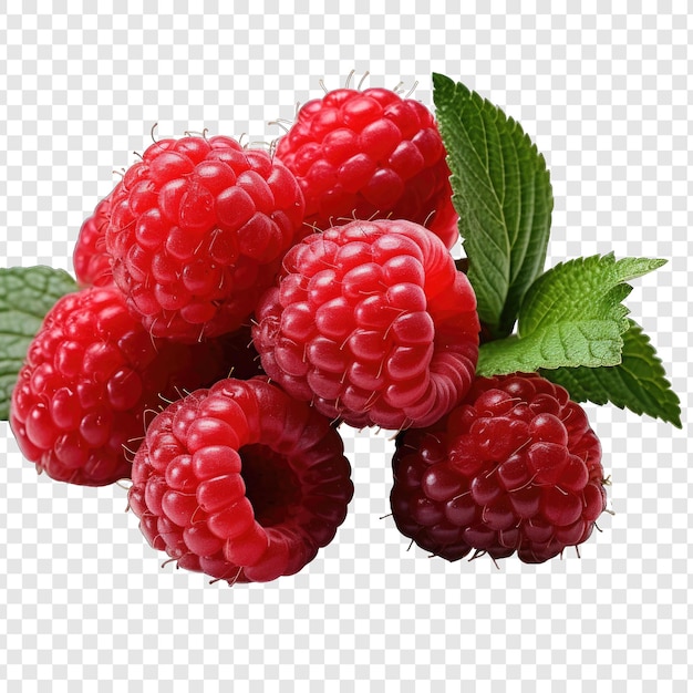 Isolare Raspberry Style Png con sfondo bianco IA generativa di cartoni animati