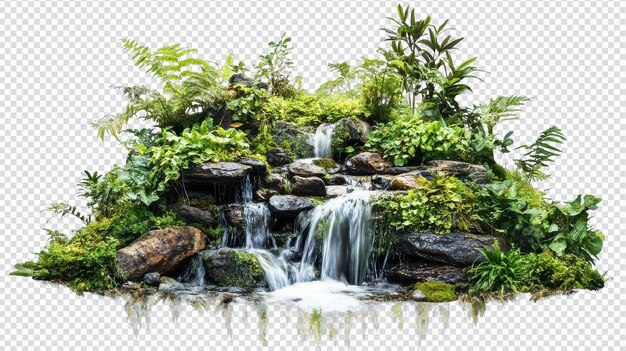 isolated jungle streams on a transparent background perfect for naturethemed designs and projects