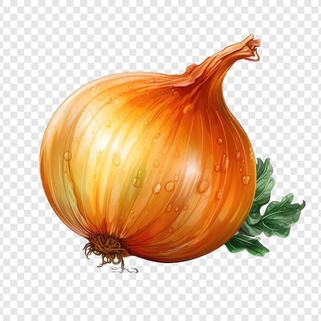 isolated onion style png with white background generative ia