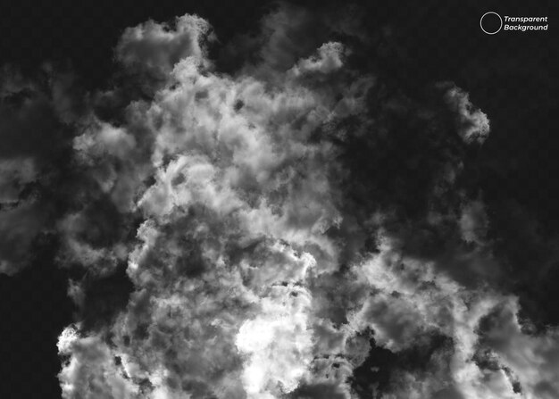 isolated smoke fog and cloud path