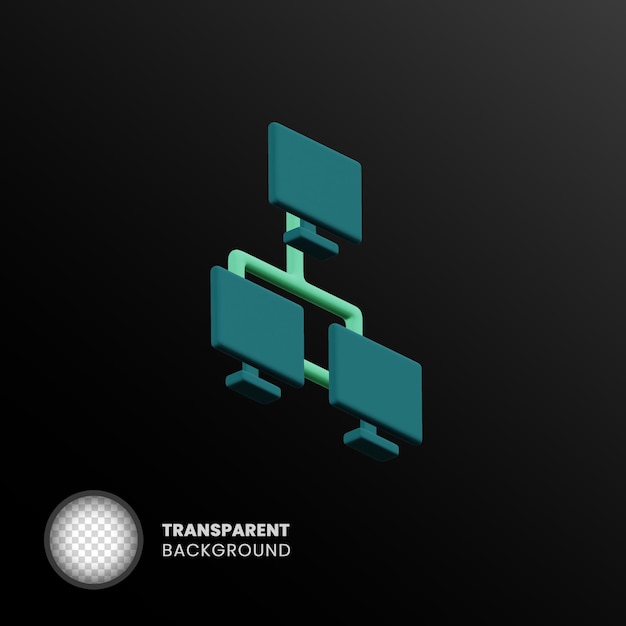 Isolated Transparent 3D object Without Background