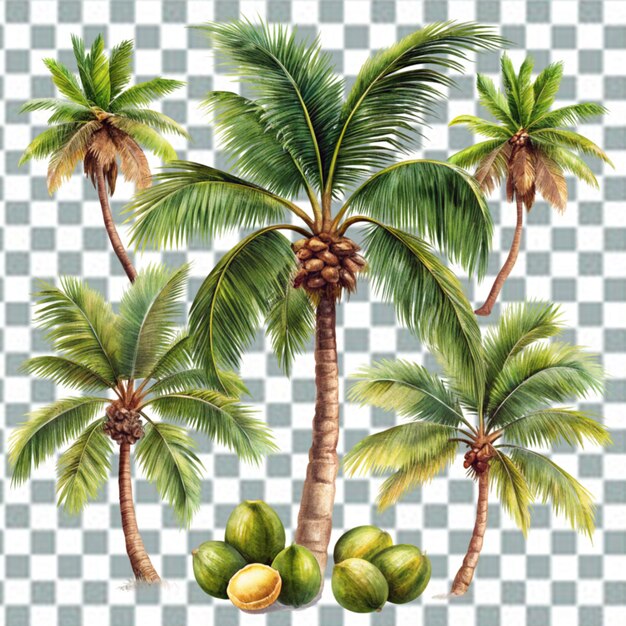 Isolé D'arbre De Coco Png