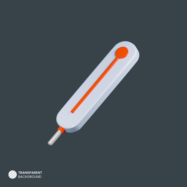 PSD isolierte 3d-render-thermometer-symbol