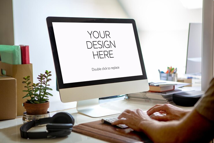 PSD isolierte geräte mockup - 3d-rendering