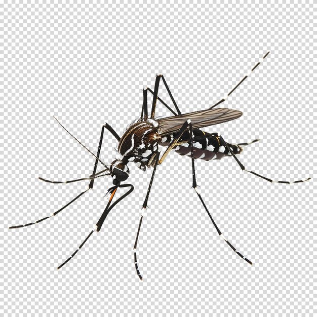 PSD isolierte png von mosquito auf durchsichtigem hintergrund für den dengue-tag