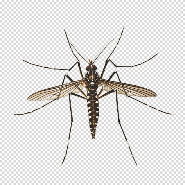 Isolierte png von mosquito auf durchsichtigem hintergrund für den dengue-tag