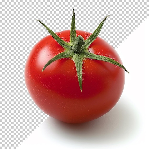 Isolierte tomate auf durchsichtigem hintergrund