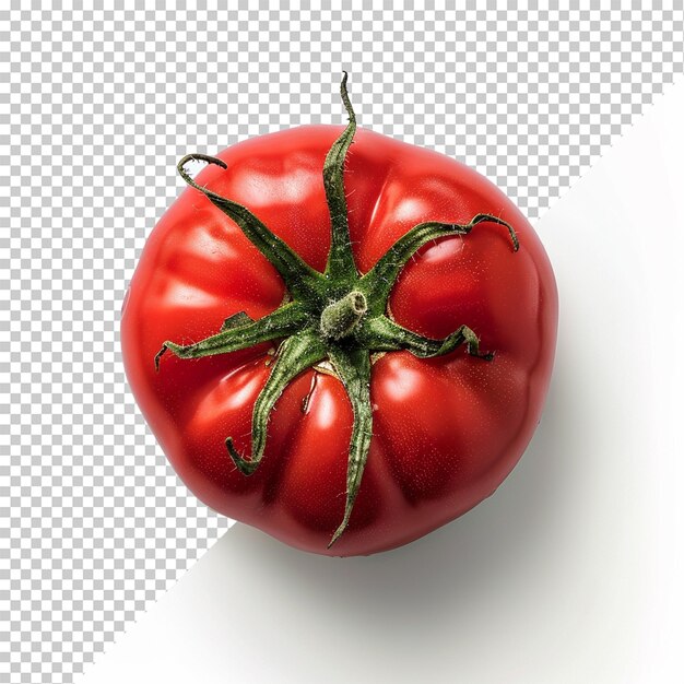 Isolierte tomate auf durchsichtigem hintergrund