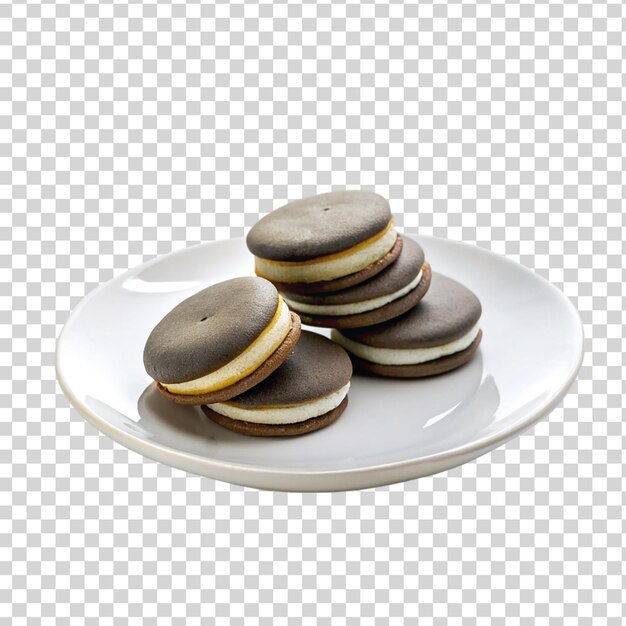 PSD isolierte whoopie pies auf durchsichtigem hintergrund