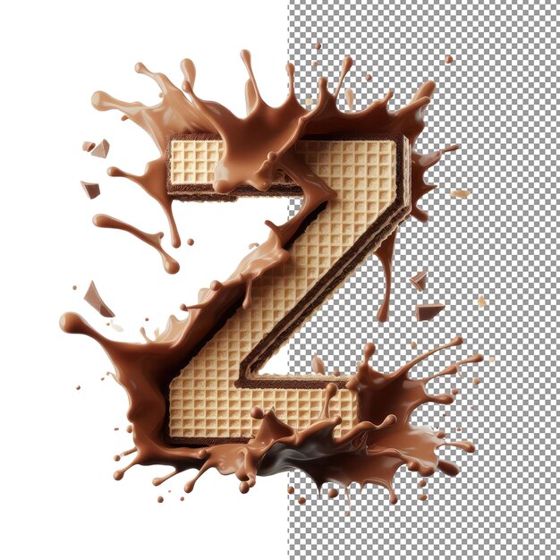 Isolierter 3D-Buchstabe auf einer klaren PNG-Leinwand