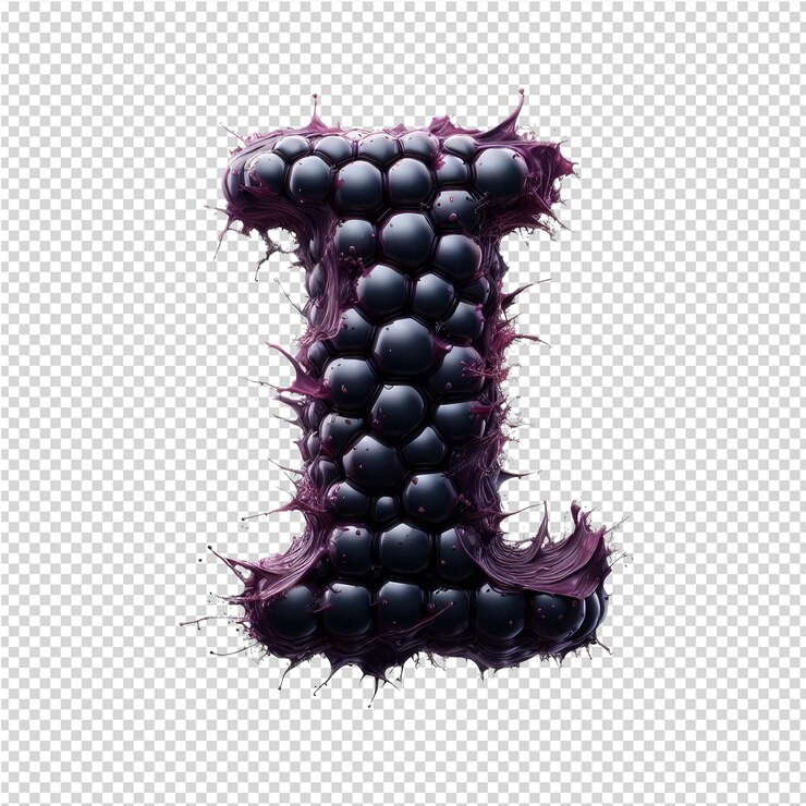 PSD isolierter 3d-buchstabe auf einer klaren png-leinwand