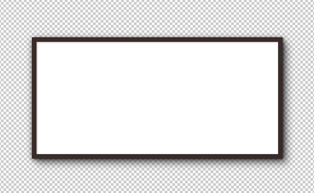PSD isolierter großer horizontaler rahmen
