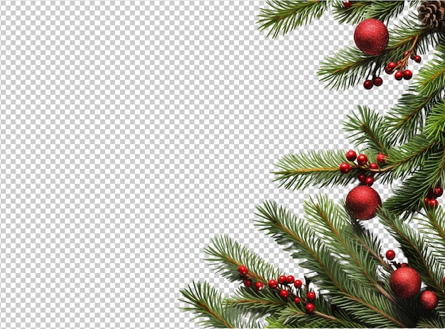 Isolierter weihnachtsbaum auf einem transparenten hintergrund