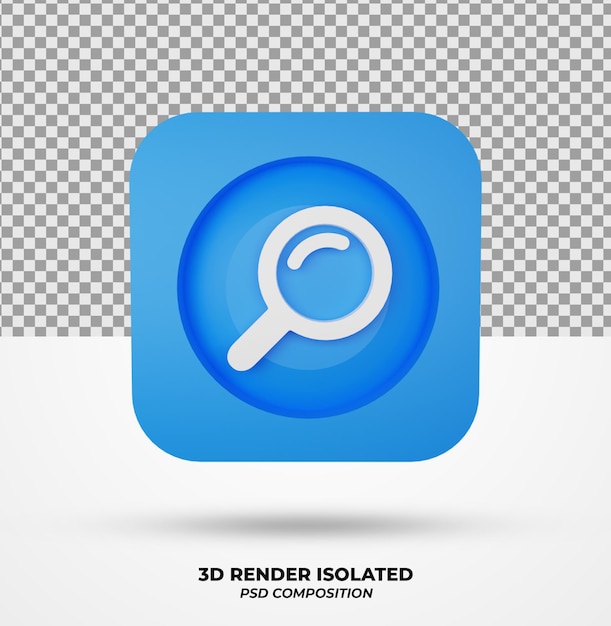 Isoliertes 3d-render-symbol