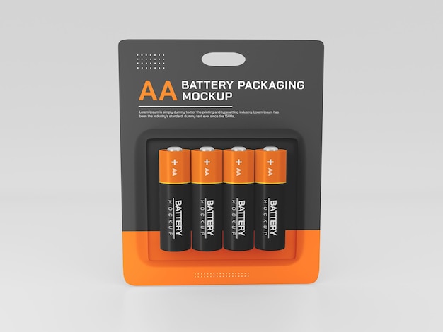 PSD isoliertes aa batteriemodell