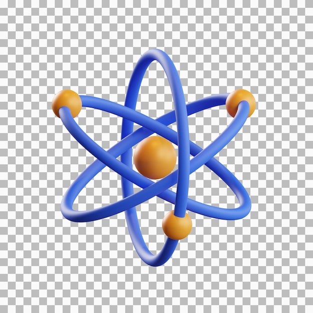 Isoliertes Atom 3D-Symbol
