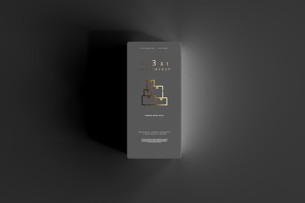 Isoliertes Box-Mockup