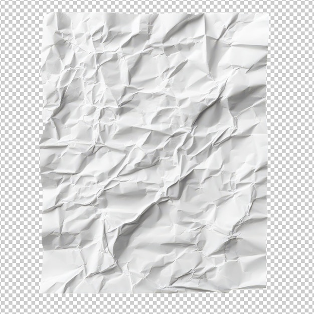 Isoliertes Papier auf durchsichtigem Hintergrund