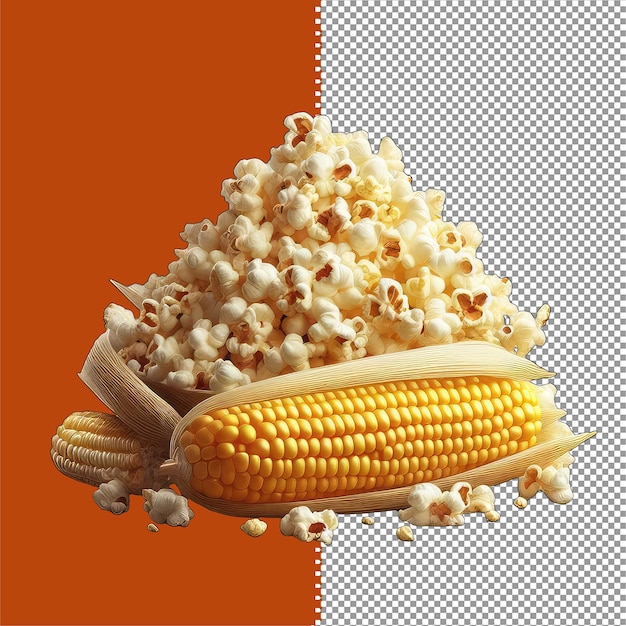 PSD isoliertes süßes popcorn png