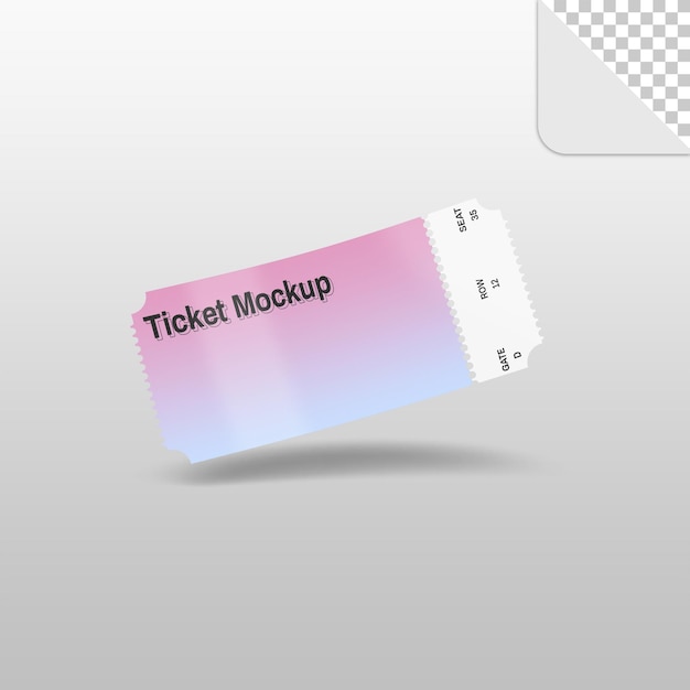 isoliertes ticketmodell