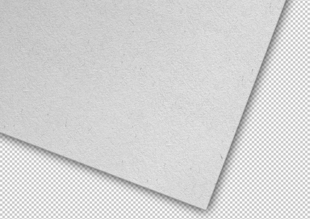 Isoliertes weißes Papierblatt